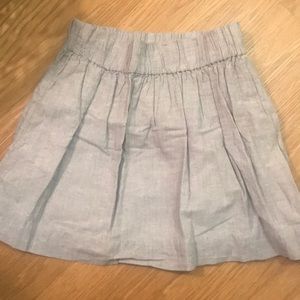 Jcrew size 0 blue and white skirt
